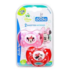 Sucet Dodie +18Mois Minnie X2 Sil Anatomique