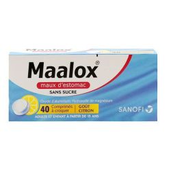 Maalox Cp Citron Sans Sucre Bte40