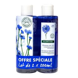 Klorane Bleuet Lot Demaq Yeux 2Fl/200Ml