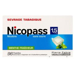 Nicopass 1,5Mg Past Ss Suc Menth Fr Plq/96