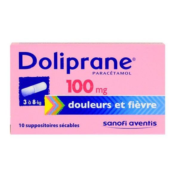 Doliprane 100Mg Supp 3-8Kg