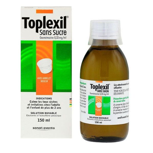 Toplexil Ss Sucre Fl 150Ml Oxomemazine