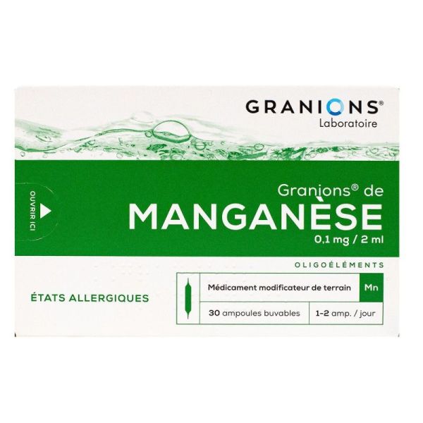 Granions De Manganese S Buv 30Amp/2Ml