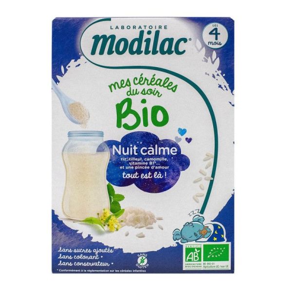 Modilac Cereales Bio Far Nuit Calme 4 M 250G