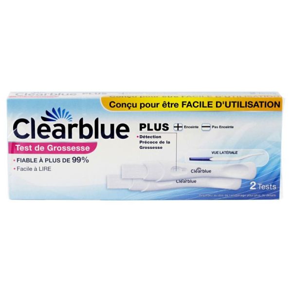 Clearblue Plus Test Grossesse  Bte 2