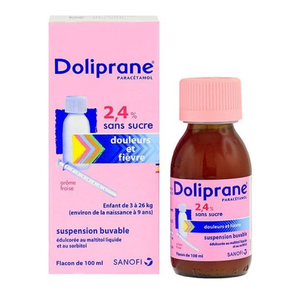 Doliprane 2,4% S.buv Fl/100Ml