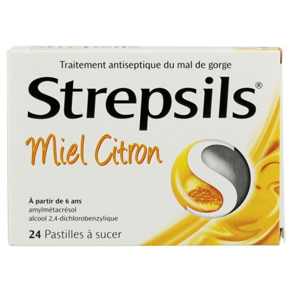 Strepsils Pas Miel Citron B/24