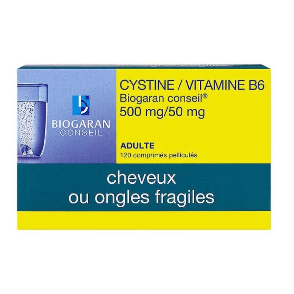 Cystine B6 Biogar Cons Cpr120 500/50Mg