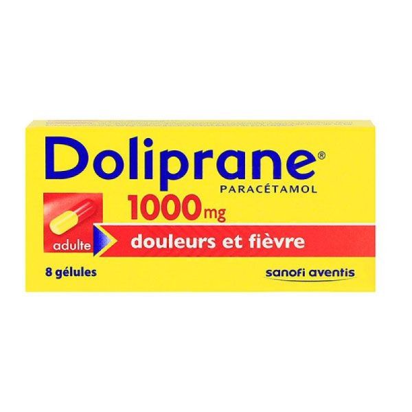 Doliprane 1000Mg Gel Plq/8