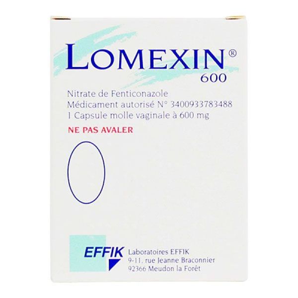 Lomexin 600Mg Capm Vag Plq/1