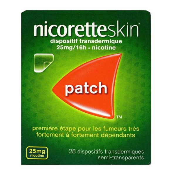 Nicoretteskin 25Mg/16H Disp Tr 28Sach