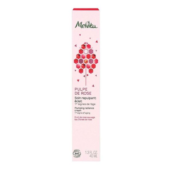 Melvita Pulpe Rose Cr Soin Repulp Eclat 40Ml