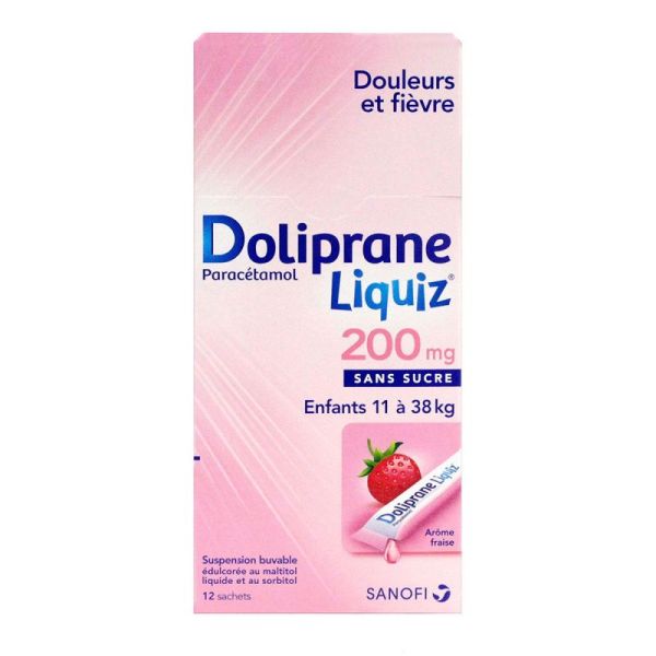 Dolipraneliquiz 200Mg Sach12 Susp Buv