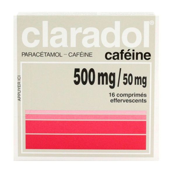 Claradol Caf 500Mg/50Mg Cpr Eff Film/2X8 (16)