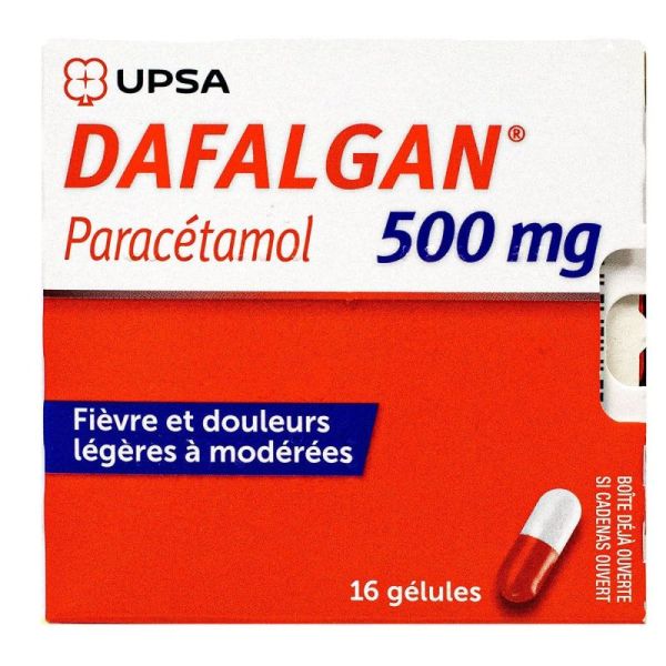 Dafalgan 500Mg Gel Plq/2X8 (16)