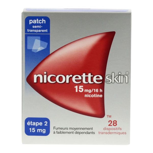 Nicoretteskin 15Mg/16H Disp Tr 28Sach