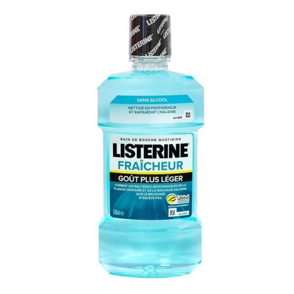 Listerine Fraicheur Bain Bch Gout + Leg 500Ml