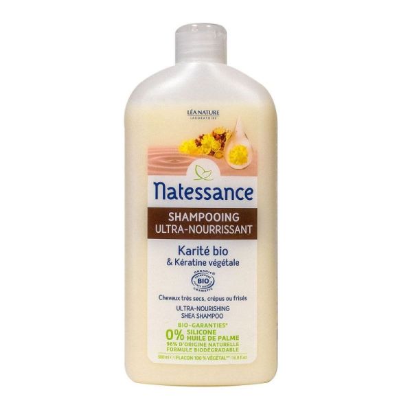 Natessance Karite Keratine Shamp Fl/500Ml