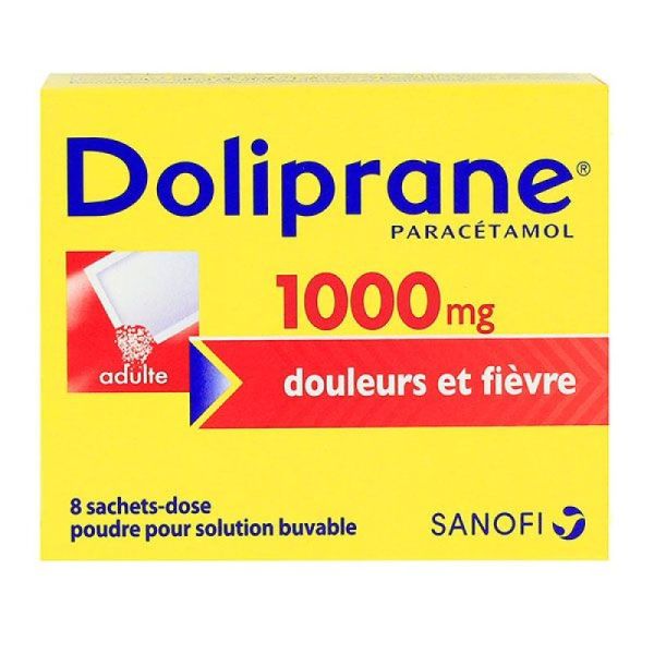 Doliprane 1000Mg Pdr Sbuv Sach-Dos 8Sach