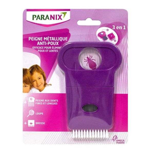 Paranix Peigne Metal A/Poux 3En1