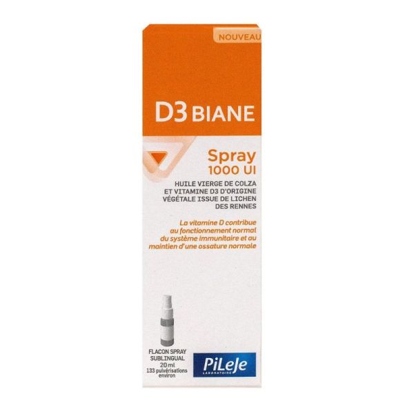 D3 Biane 1000Ui Spray Subling Fl/20Ml