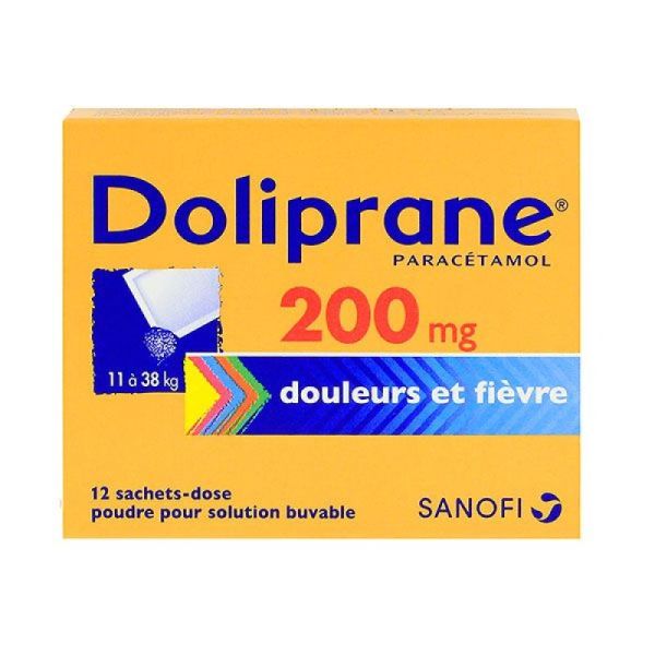 Doliprane 200Mg Pdr Sbuv Sach-Dos 12Sach