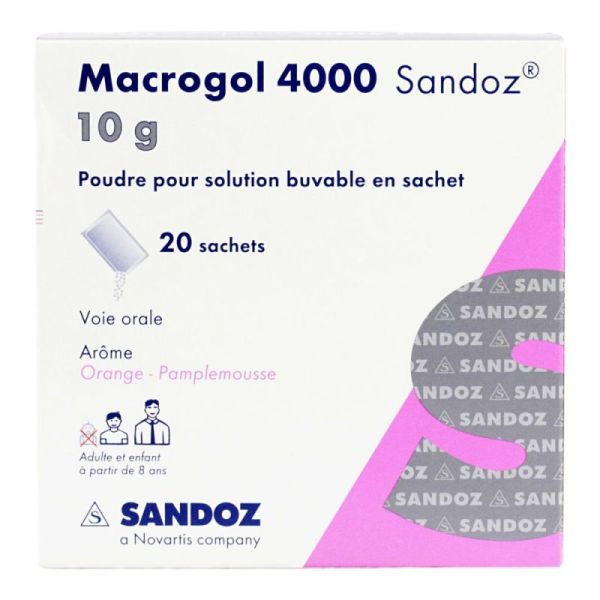 Macrogol 4000 Sandoz 20Sach/10G Dulcosoft