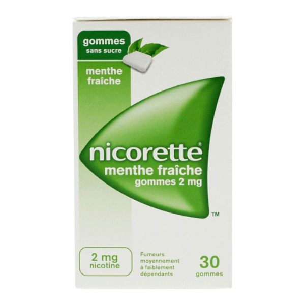 Nicorette 2Mg Gom Med Ss Suc Ment Fra Plq/30