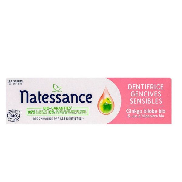 Natessance Bio Dentif Gencives Sens T/75Ml