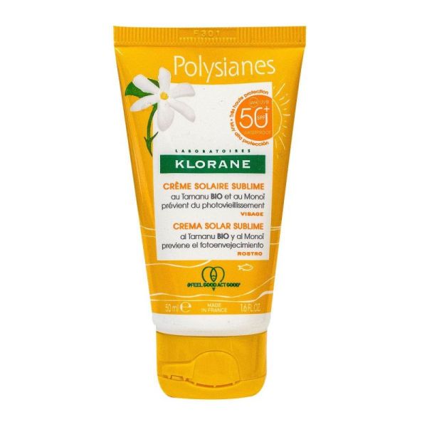 Klorane Solaires Spf50+ Cr Sublime Vis T/50Ml