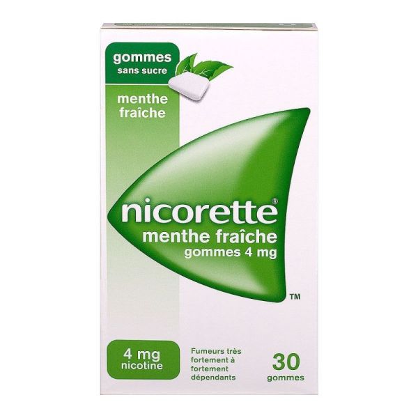 Nicorette 4Mg Gom Med Ss Suc Ment Fra Plq/30