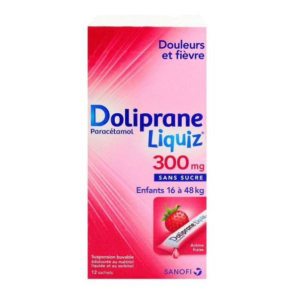 Dolipraneliquiz 300Mg Susp Buv S Suc 12Sach