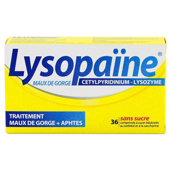 Lysopaine Ss Sucre Bte 36 Cetylp-Lyso Bgr