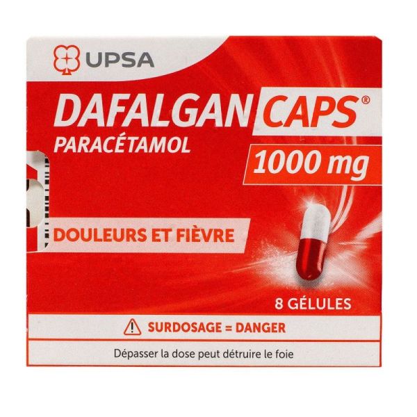 Dafalgancaps 1000Mg Gel Plq/8