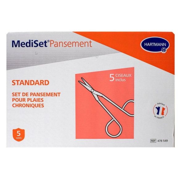 Mediset Set Std Plaies Chronq +5Ciseaux B/5